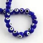 Round Handmade Evil Eye Lampwork Beads