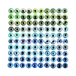 100 Pcs 50 Style Glass Cabochons