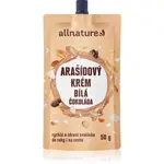 Allnature Arašídový krém s bílou čokoládou ořechová pomazánka s čokoládou 50 g