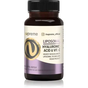 Nupreme Liposomal Hyaluronic Acid & Vit. C kapsle proti stárnutí a na zpevnění pleti 30 cps