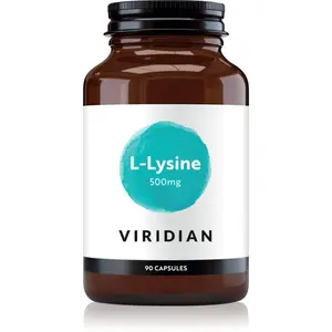 Viridian Nutrition L-Lysine 500 mg podpora růstu svalů 90 cps