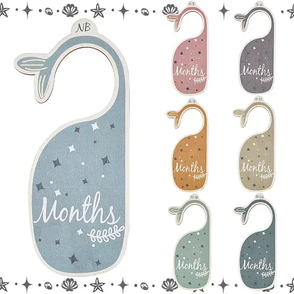 1 Set Wooden Baby Closet Divider