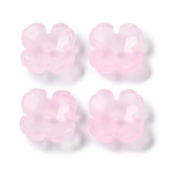 Baking Paint Glass Bead Caps