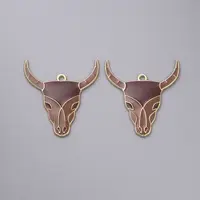 Cowboy Theme Alloy Enamel Pendants