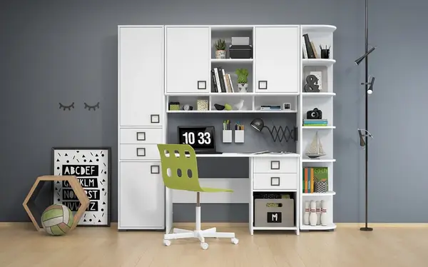 Studijní kout sloane - bílá