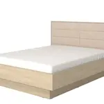 Manželská postel 160x200cm s úložným prostorem anita - dub světlý