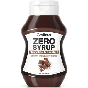 GymBeam Zero Syrup toppingový sirup bez přidaného cukru příchuť Chocolate & Hazelnut 350 ml