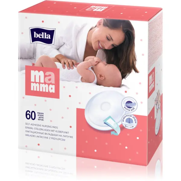 BELLA Mamma Basic jednorázové vložky do podprsenky 60 ks