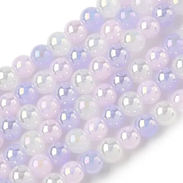 Electroplate & Gradient Color Glass Beads Strands