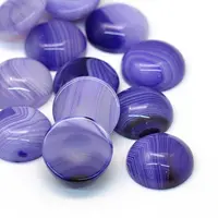 Dyed Natural Striped Agate/Banded Agate Cabochons