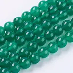 Natural Green Onyx Agate Beads Strands
