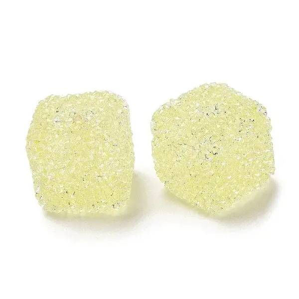 Drusy Cube Resin Rhinestone Beads