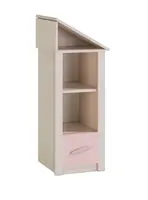 Malý dětský regál boom - bříza/růžová
