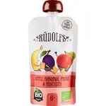 Rudolf’s BIO jablko, banán, sušená švestka, sušenky dětský příkrm 110 g