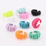 Spray Painted Brass Cuff Rings