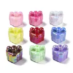 UV Plating Iridescent Acrylic with Rhinestone Beads