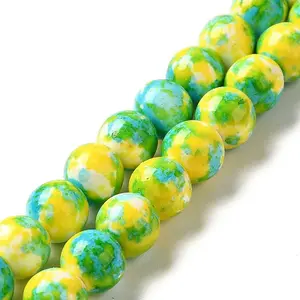 Synthetic Turquoise Dyed Beads Strands