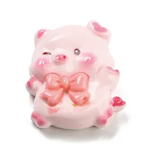 Pig Theme Opaque Resin Cabochons