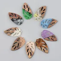 Resin & Walnut Wood Pendants