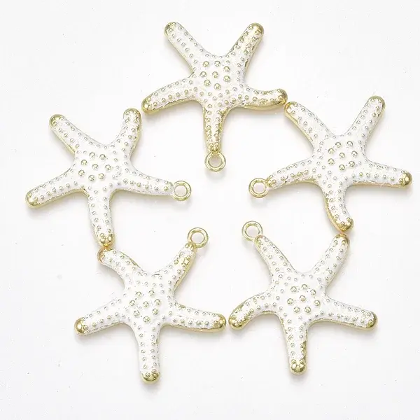 Spray Painted Alloy Pendants