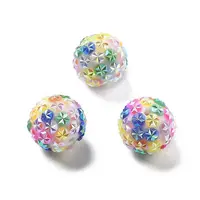 Acrylic Rhinestone Ball Beads