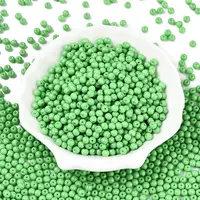 Opaque Baking Painted Glass Beads