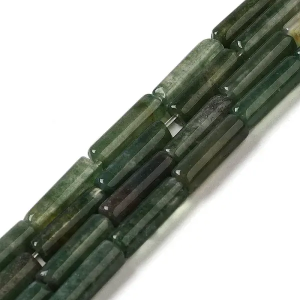 Natural Moss Agate Beads Strands