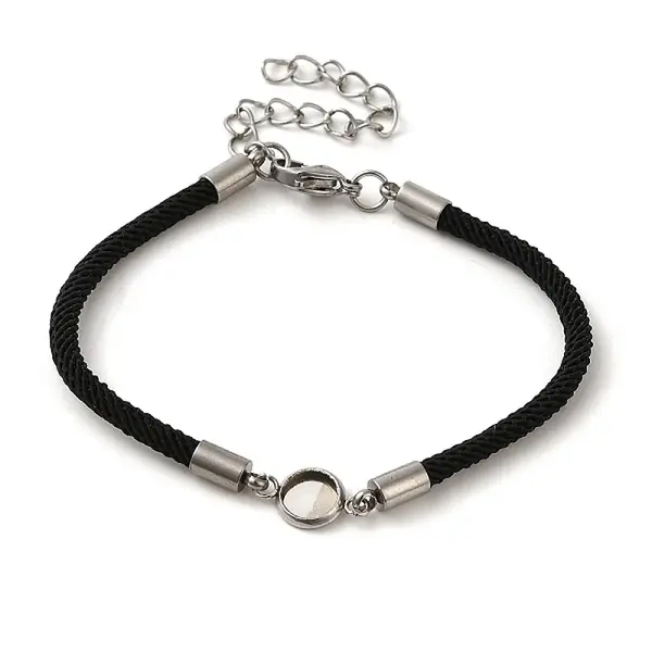 Milan Cord & 304 Stainless Steel Bracelets Making
