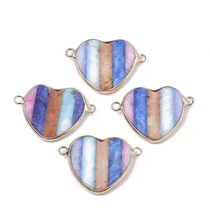 Natural Dyed White Jade Links connectors