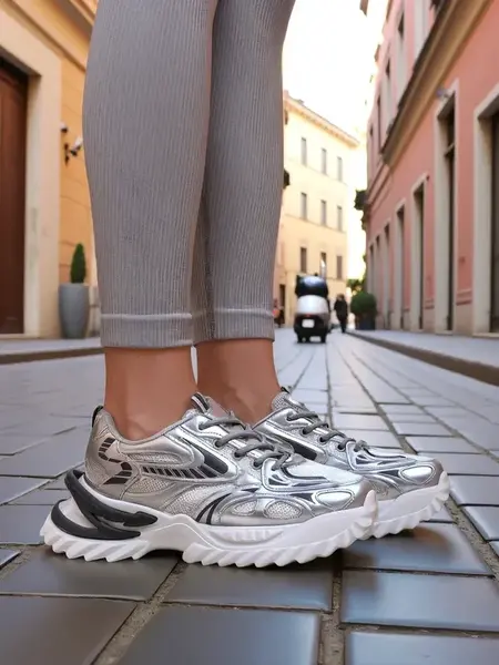 Resti Women's Lacquered Sneakers Leysi