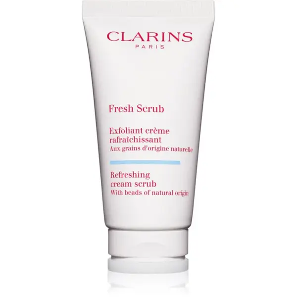 Clarins Fresh Scrub Refreshing Cream Scrub krémový peeling pro výživu pleti a udržení její přirozené hydratace 50 ml