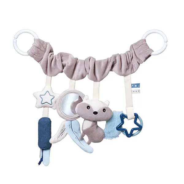 Babyono Závěsná edukační hračka RACCOON,  35 x 24 cm