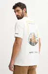 Tričko adidas TERREX pánské, bílá barva, s potiskem, KC5417