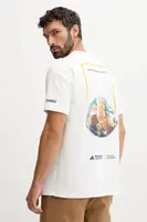 Tričko adidas TERREX pánské, bílá barva, s potiskem, KC5417