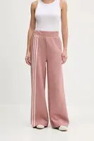 Tepláky adidas Originals 3 Stripes dámské, oranžová barva, s aplikací, JW3621