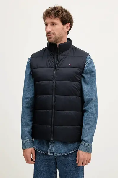 Vesta Tommy Hilfiger tmavomodrá barva, přechodná, MW0MW41981