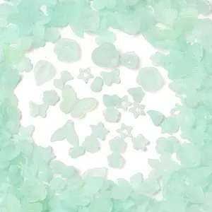 Frosted Transparent Acrylic Beads