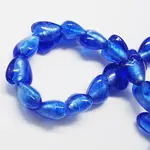 Handmade Silver Foil Glass Beads