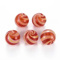 Transparent Handmade Blown Glass Globe Beads
