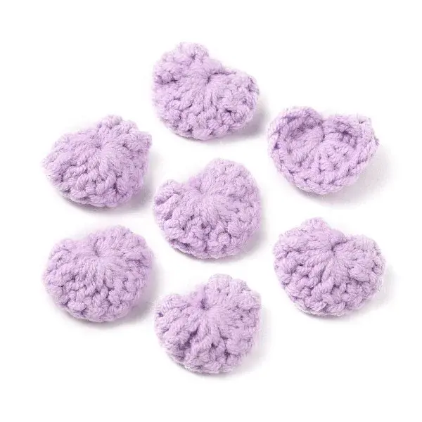 Handicraft Cotton Knitting Heart Ornament Accessories