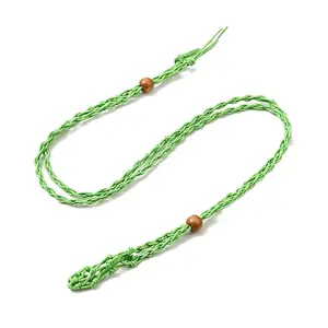 Braided Wax Rope Cord Macrame Pouch Necklace Making