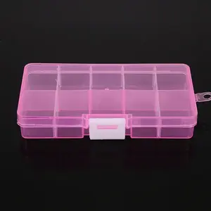 10 Grids Transparent Plastic Removable Bead Containers