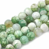 Dyed Natural Crackle Agate Beads Strands