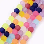 Frosted Glass Beads Strands