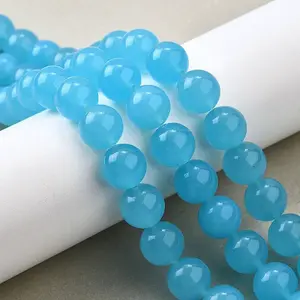 Watermelon Stone Glass Beads Strands