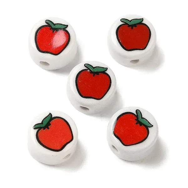 Christmas Theme Handmade Porcelain Beads