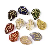 Leaf Glass Beads