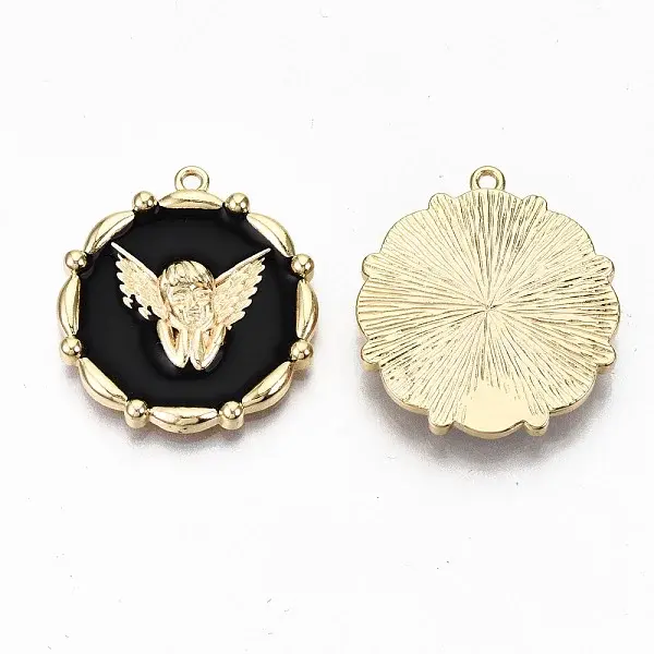 Brass Enamel Pendants