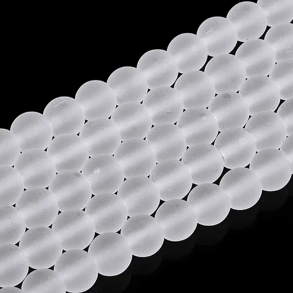 Transparent Glass Beads Strands