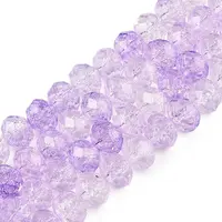 Transparent Glass Beads Strands